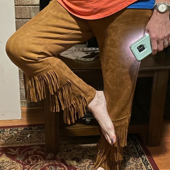 COPY - Fringy Suede Pants - Picture 1 of 14